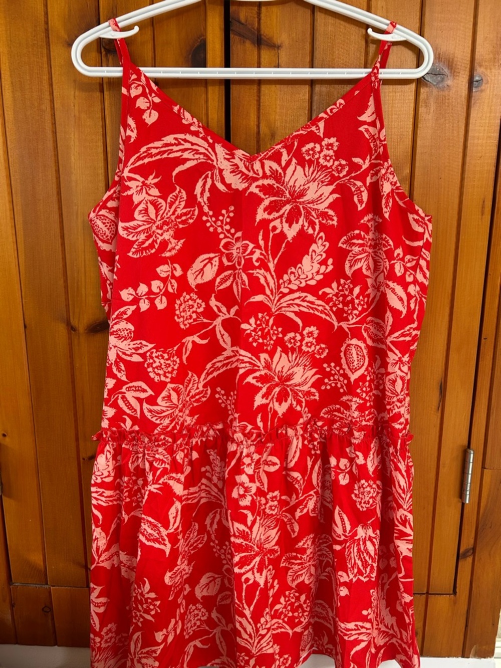Red Floral Mini Dress